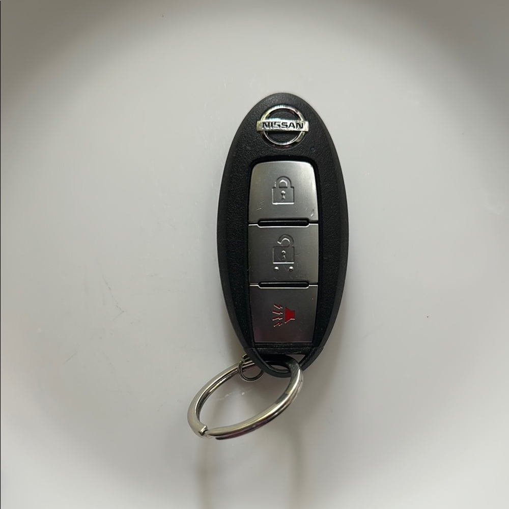 Nissan Black and Silver Key Fob
